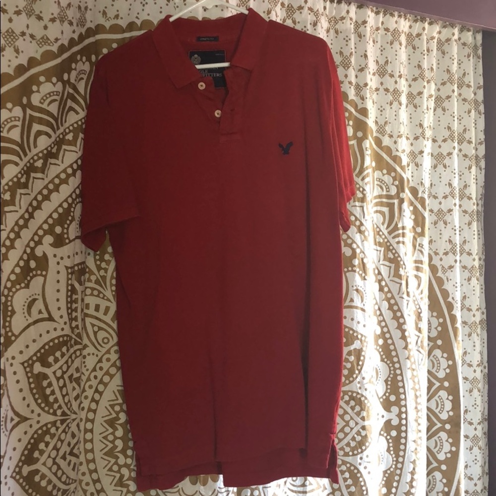American Eagle Red Polo